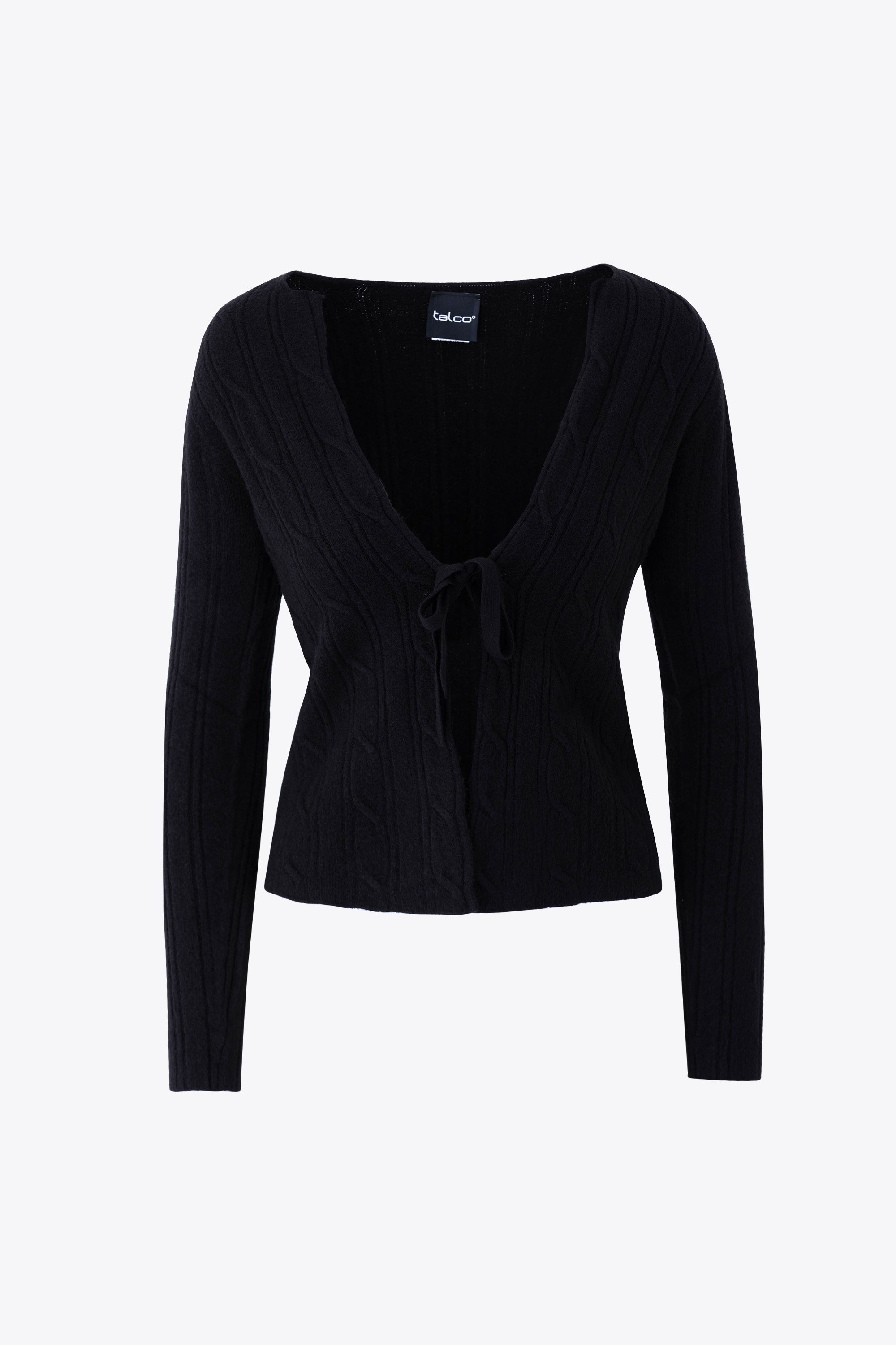 Cardigan con trecce in maglia - FW25