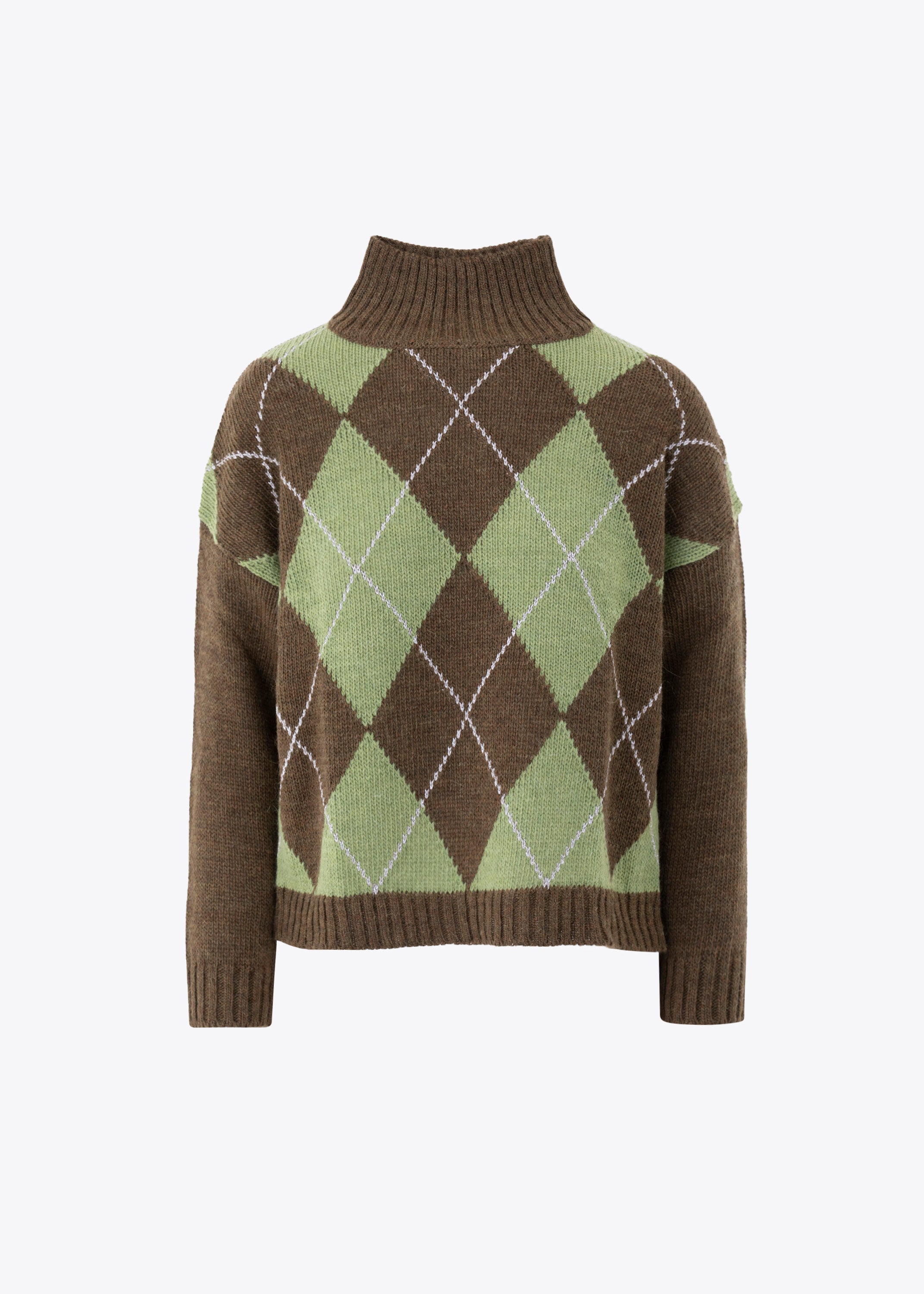 Pullover a rombi in misto mohair - FW25