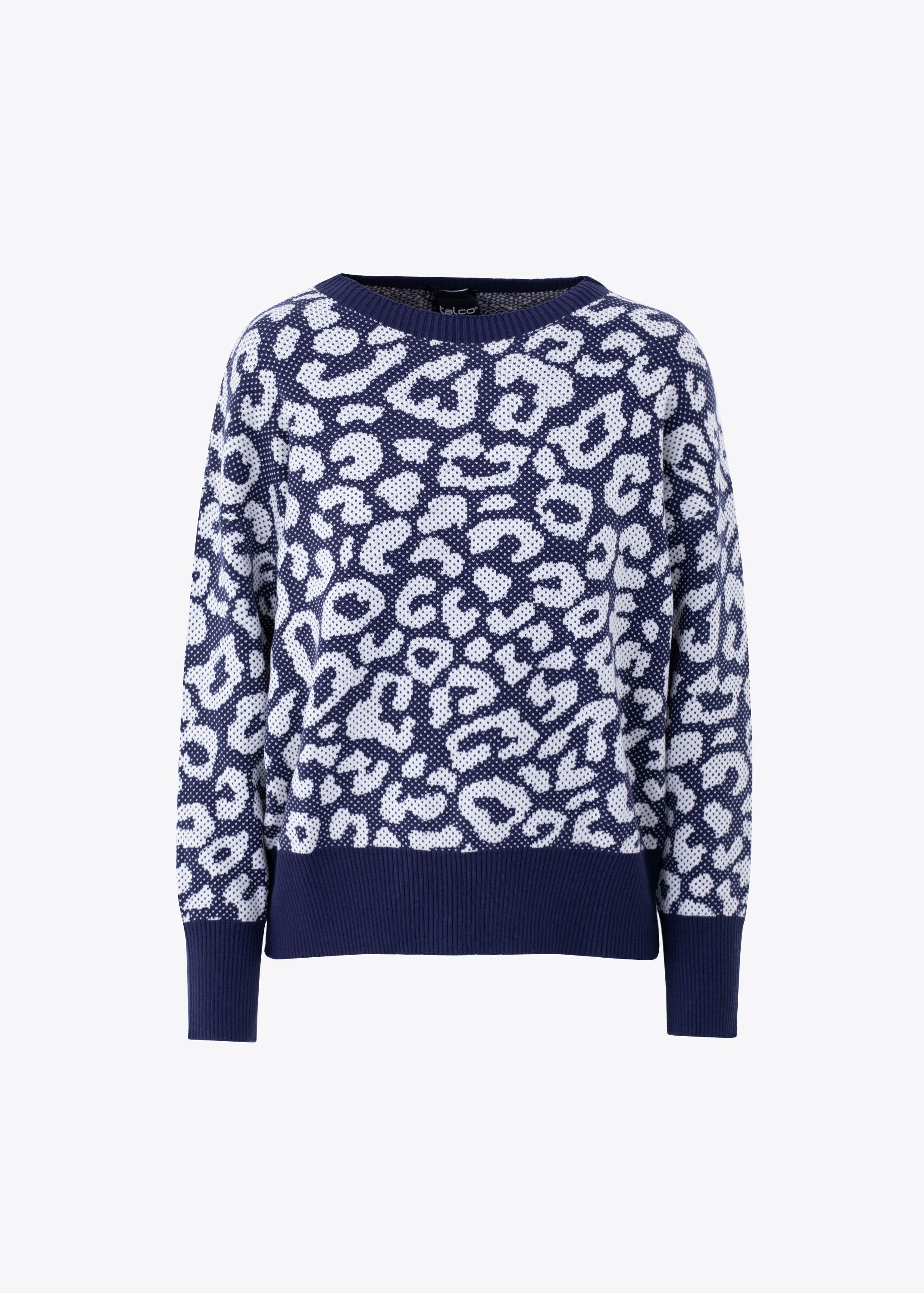 Pullover in maglia jacquard maculata - FW25